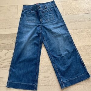 Spanx Cropped Wide Leg Jeans